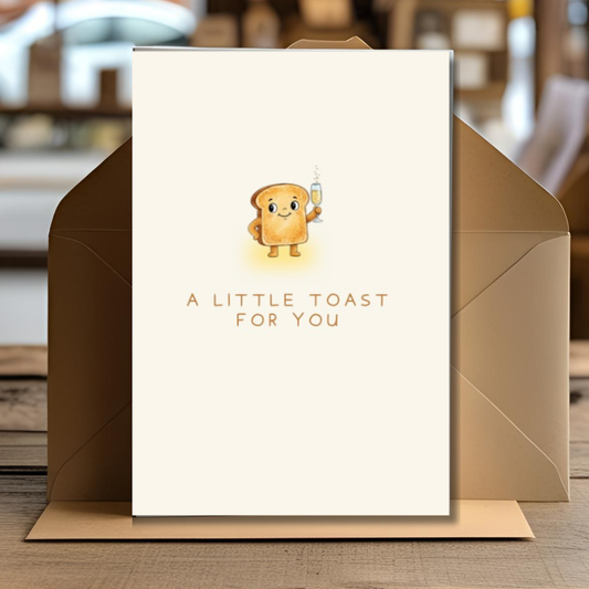 A LITTLE TOAST FOR YOU CARD - BT012