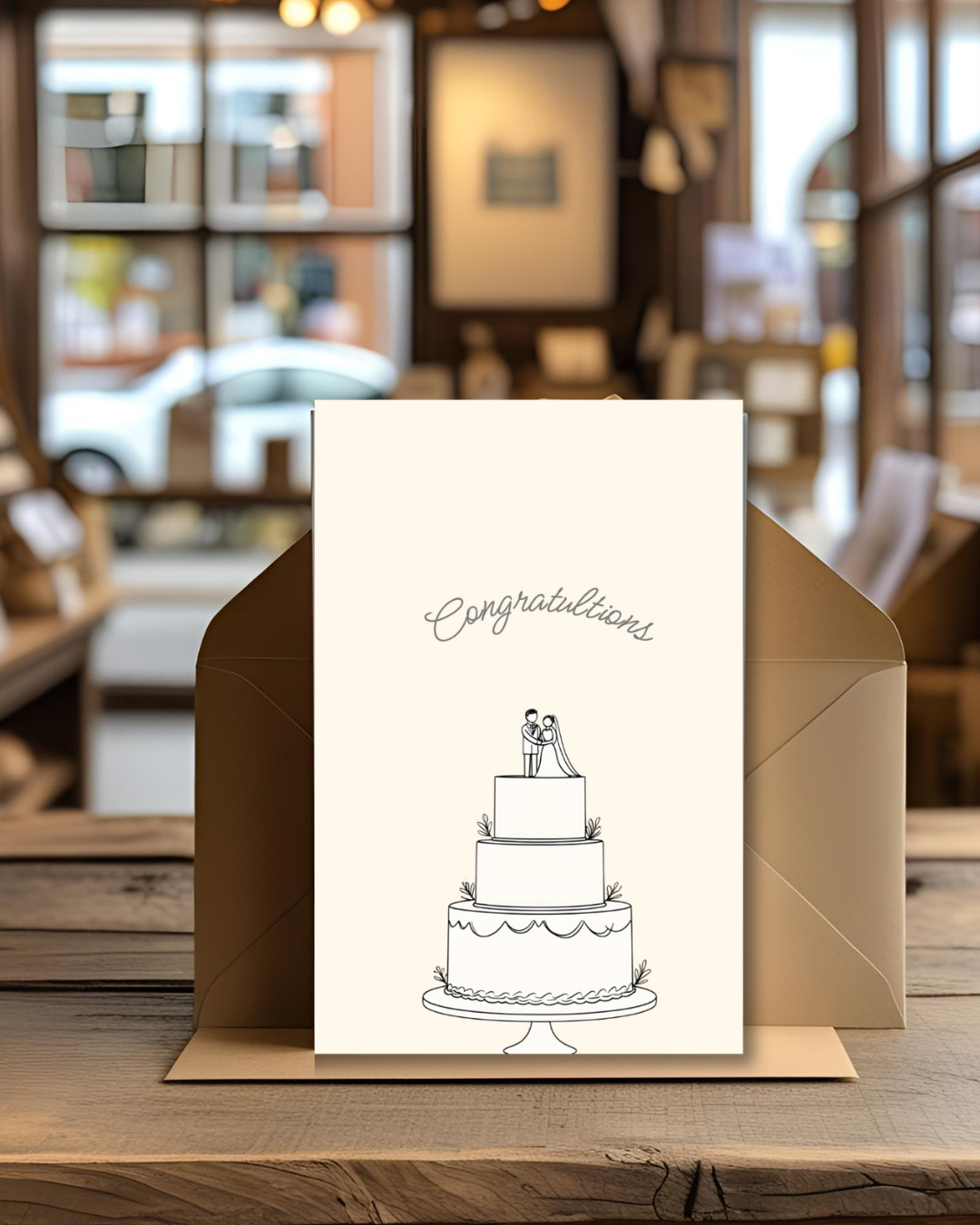 CONGRATULATIONS WEDDING CAKE