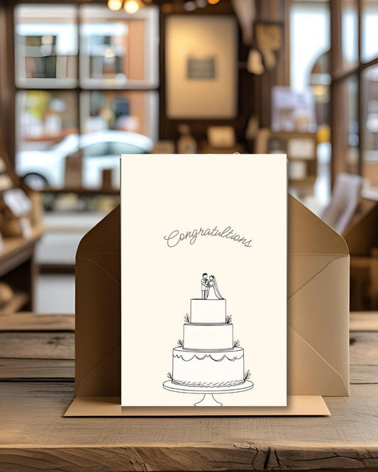 CONGRATULATIONS WEDDING CAKE